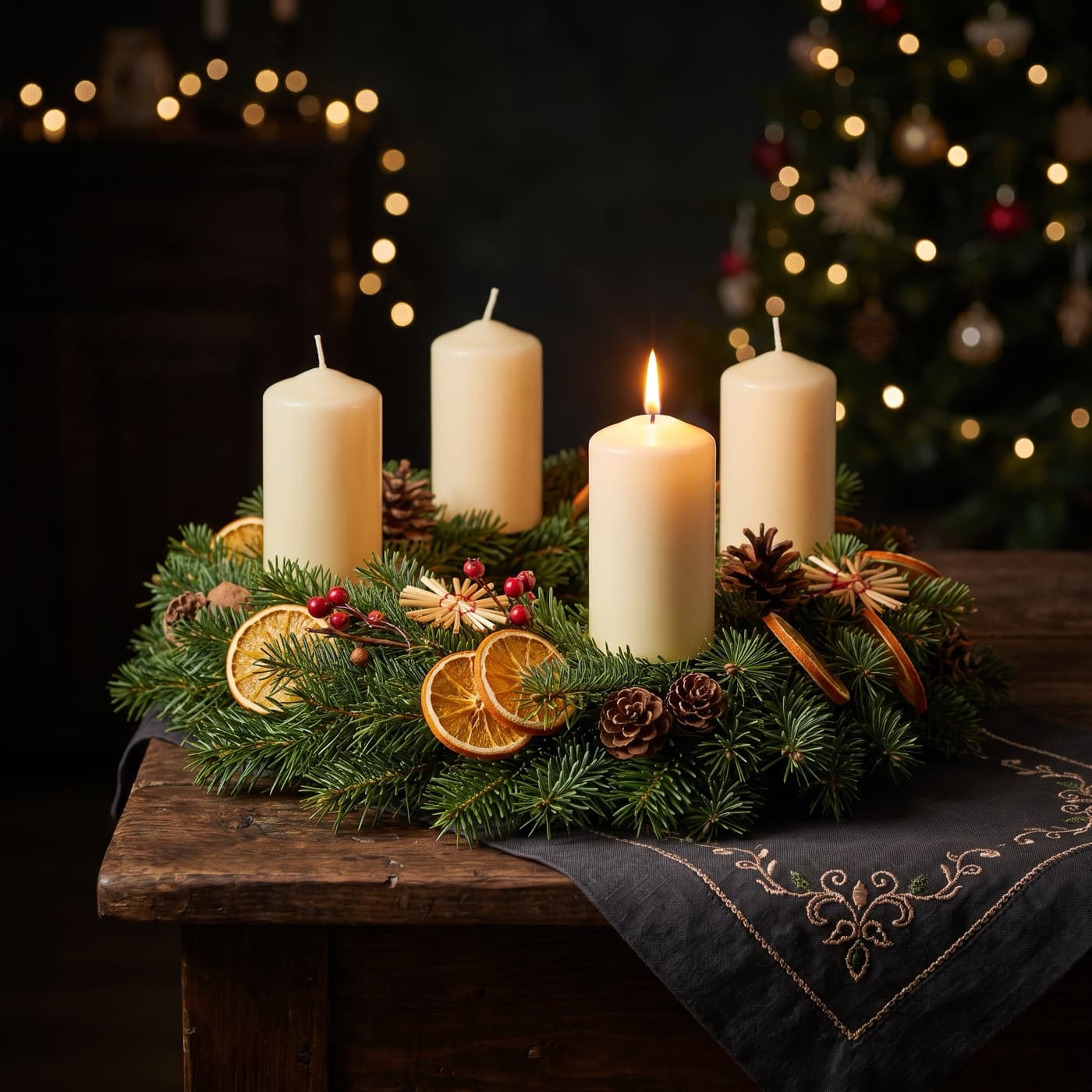 Spruce Advent Wreath