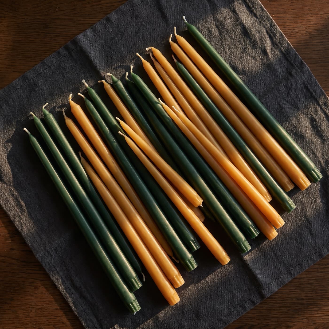 Christmas Table Taper Candles